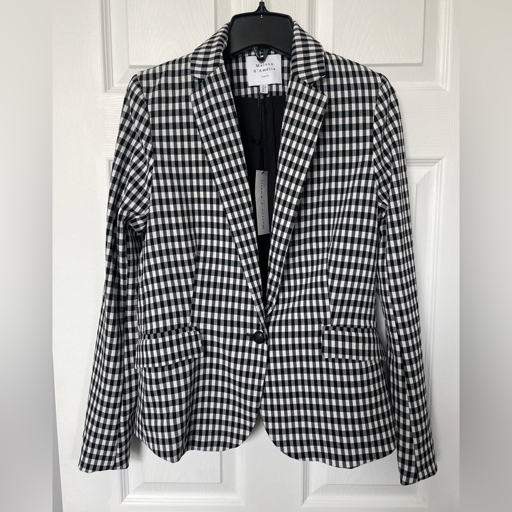 Black & White Check Jacket NWT - Picture 8 of 8